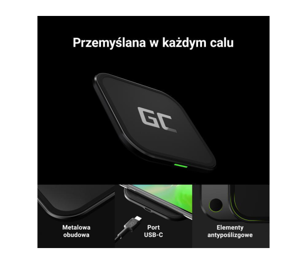 Green Cell Indukcyjna AirJuice 15W (Bezprzewodowa, Qi) - 545276 - zdjęcie 5